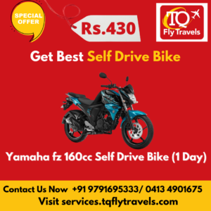 Yamaha fz 160cc Self Drive Bike (1 Day)
